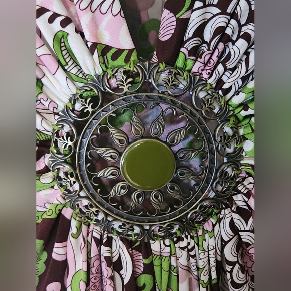 Sky | Paisley Boho Y2K Kimono Tunic - Picture 4 of 5